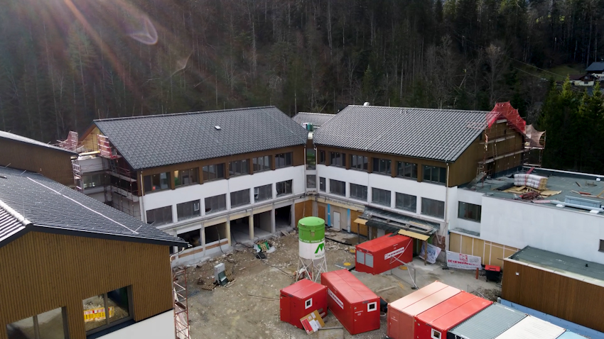 Umbau der Mittelschule Bad Aussee schreitet voran