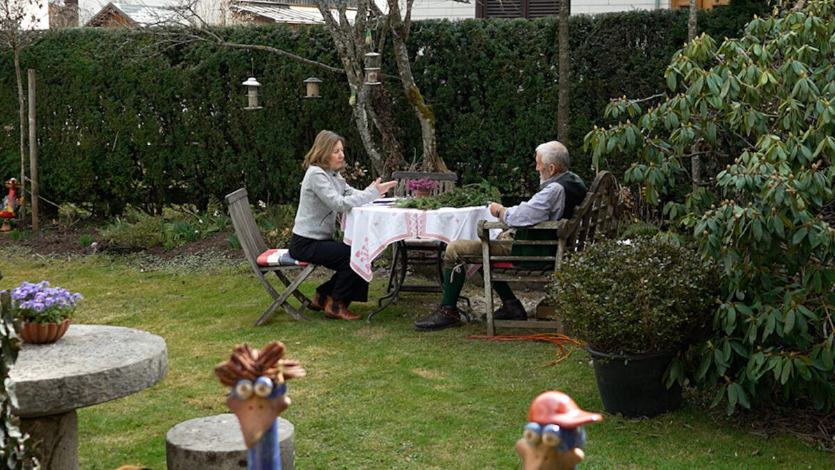 Palmbuschen Pflanzen im Garten