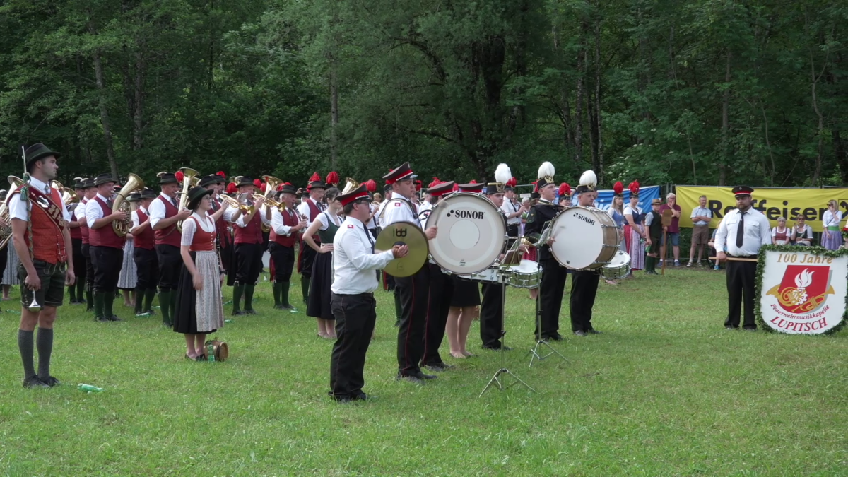 100 Jahre Feuerwehr-Musikkapelle Lupitsch