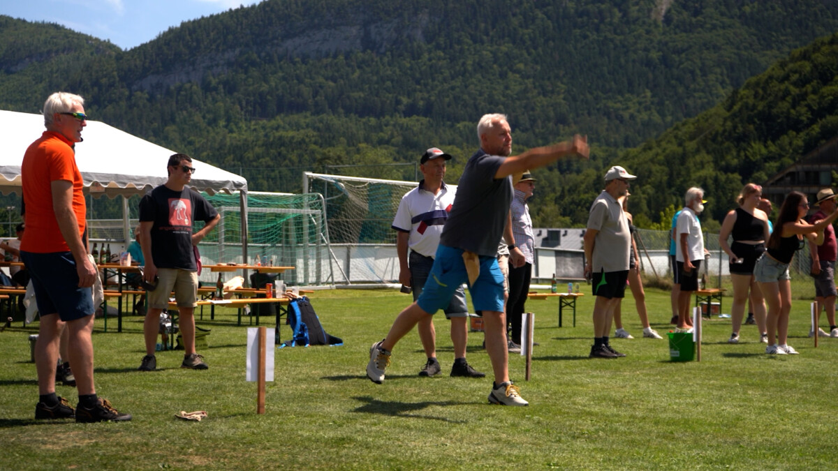 Plattlwerf-Turnier in Altaussee